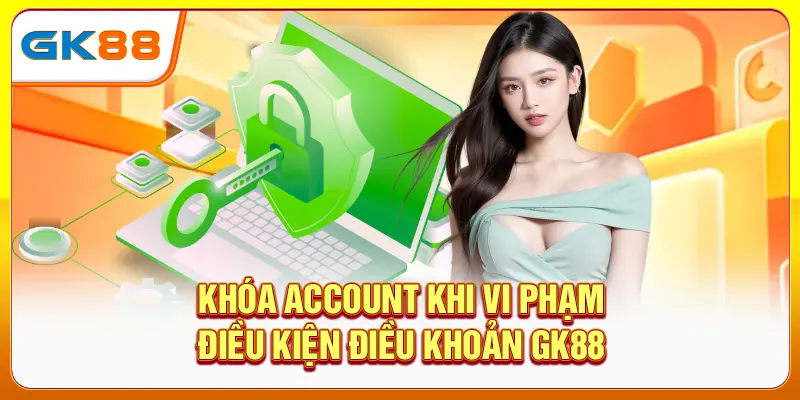 Khóa account khi vi phạm điều kiện điều khoản GK88